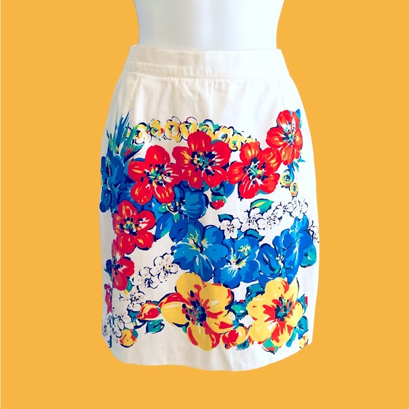 Escada Floral Pencil Skirt - Picture 4 of 13